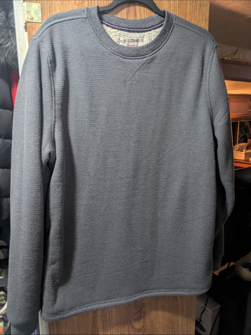 Heritage Gray Crewneck Sweatshirt with Maroon Script